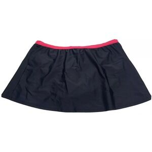 Swim Skirt bottoms Size 16 16W Ana Black Pink